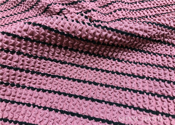 Tela amistosa del traje de baño de Eco de la impresión plana de la hoja en colores brillantes del hockey shinny
