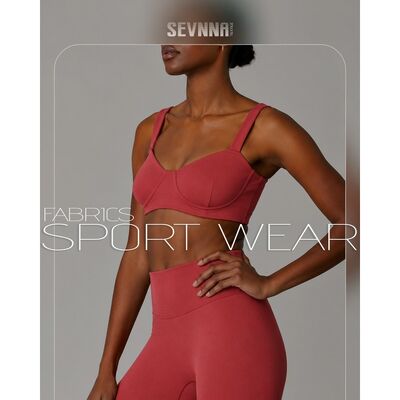 Tela de legging SP7054 de 320 GSM UPF 50+ SUPPLEX con tacto de algodón y spandex