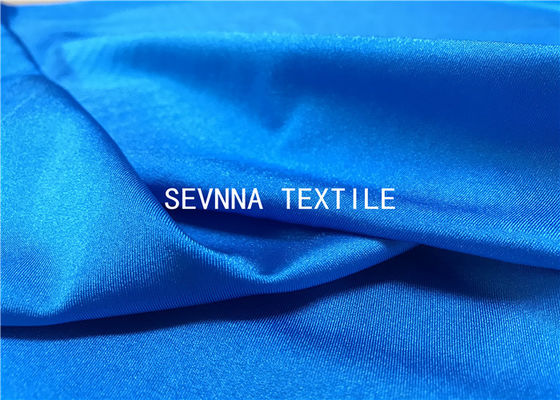 La sequedad rápida azul recicló el peso de la anchura 340GSM de la tela el 152CM del traje de baño