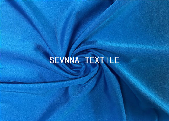 La sequedad rápida azul recicló el peso de la anchura 340GSM de la tela el 152CM del traje de baño