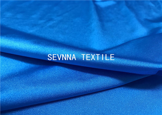 La sequedad rápida azul recicló el peso de la anchura 340GSM de la tela el 152CM del traje de baño