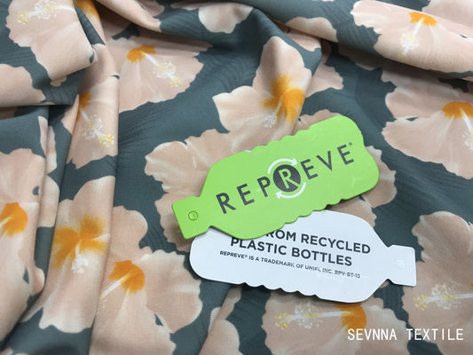 Sequedad rápida reciclada de Wicking de la humedad de la tela del desgaste de la yoga de REPREVE