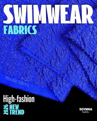 Tejido de trajes de baño reciclado unisex con material de patrón liso