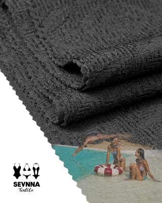 Tejidos texturizados para natación Alternativas con patrón texturizado 390gm en el mercado de trajes de baño