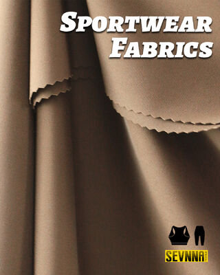 Tejidos funcionales Tejidos de rendimiento con 190-200gm Peso 62% Colágeno Nylon + 38% Elastano Mezcla y propiedades colorfast