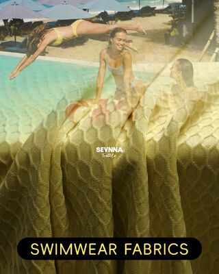 Tejido de baño ecológico desarrollado para cumplir con los estándares ambientales, con durabilidad y comodidad superiores para colecciones de trajes de baño