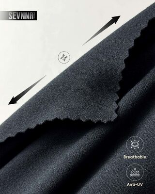 Tejido de licra elástica de 150 cm de ancho con absorción de humedad y alta durabilidad para ropa deportiva y de baño