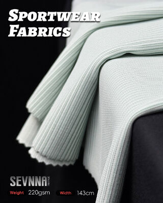 Tejido de ropa de yoga transpirable que absorbe la humedad con estiramiento, antiolor y tejido circular para ropa deportiva