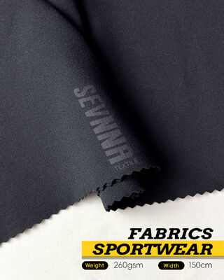 Tejido de yoga de 260 gramos con estiramiento anti-olor y poliéster reciclado Spandex para ropa activa