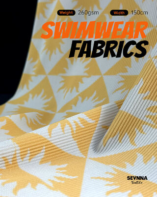 Tejido de natación texturizado UPF 50+ para trajes de baño duraderos