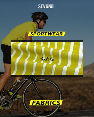 Durable 58% Recycled Polyester Yoga Wear Fabric with 4 Way Stretch and Moisture Wicking Properties