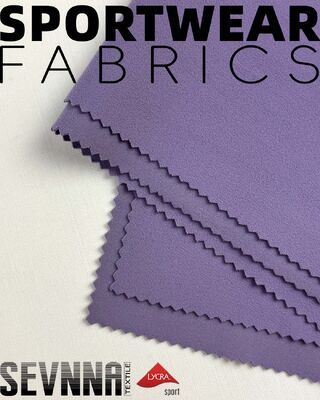 Impresión en relieve Tejido de Lycra reciclado Material transpirable diseñado para ropa activa consciente del medio ambiente Ropa de yoga y fitness