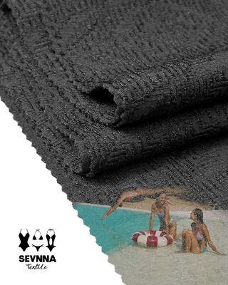 Tejido de Nylon Reciclado de Punto Circular con 53% de Poliéster Reciclado y 390gsm de Peso para Soluciones Textiles Sostenibles