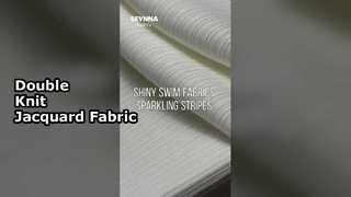 Tejido de doble punto de poliéster reciclado con estilo jacquard y ancho de 160 cm para ropa ecológica