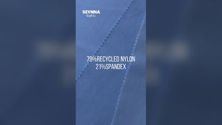 Tejido de ropa deportiva reciclado, transpirable y de secado rápido.