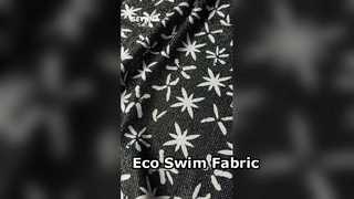 Tela de trajes de baño ecológica, reciclada y duradera.