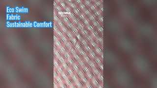 Vea por qué elegir tela para trajes de baño ecológica y resistente al cloro con elástico bidireccional