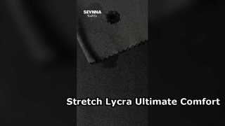 Tejido de lycra elástico de alta elasticidad con absorción de humedad y protección UV para ropa deportiva