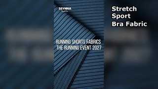 Tejido de sujetador deportivo premium: elástico y soporte